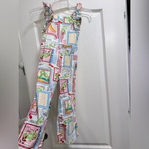 Tahari Multicolor Graphic Print Romper girls size 5